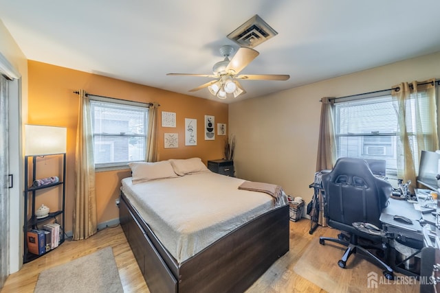 119 Carteret Ave, Carteret, NJ 07008 - bedroom featuring light wood-style flooring and ceiling fan