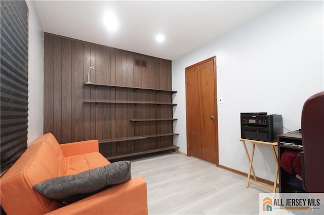 11 Gunpowder Dr, East Brunswick, NJ 08816 - sitting room with light wood-style flooring, stairway, and recessed lighting