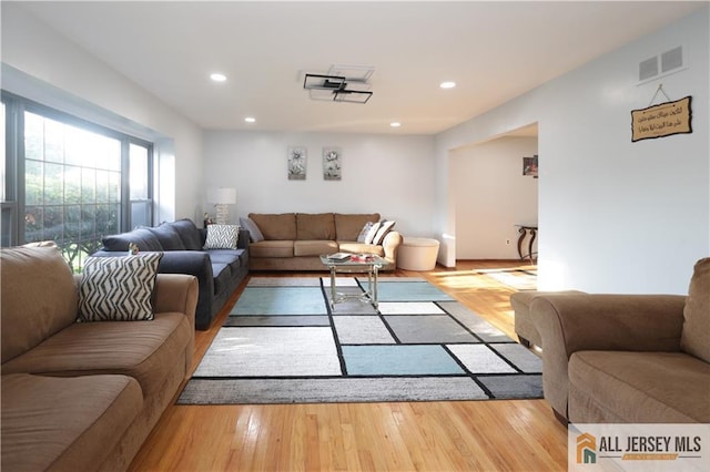 11 Gunpowder Dr, East Brunswick, NJ 08816 - living room with recessed lighting and wood finished floors