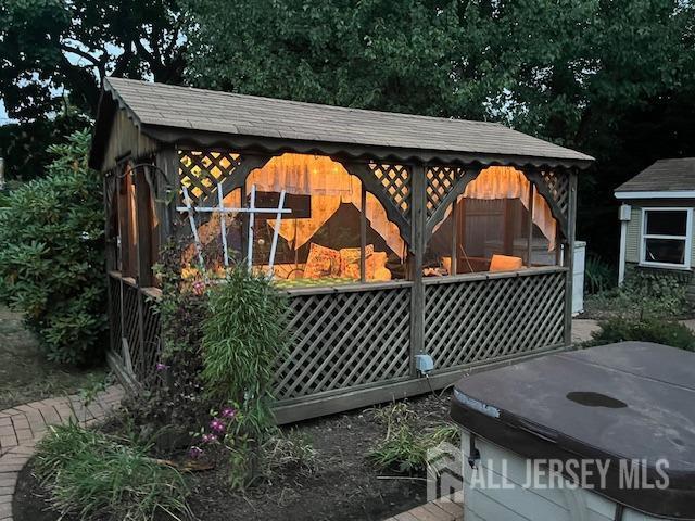 view of outbuilding