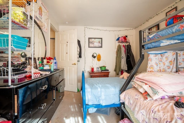 bedroom featuring a closet