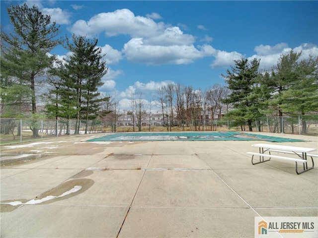 view of pool with a patio area