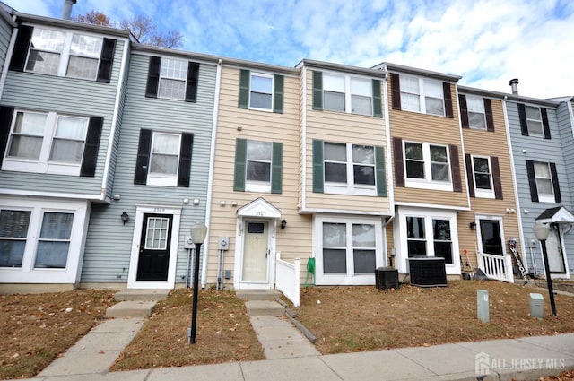 townhome / multi-family property with central AC