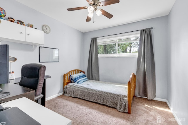 4 Dayton Rd, Edison, NJ 08817 - carpeted bedroom featuring an office area, baseboards, and ceiling fan
