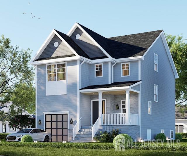 view of front of home featuring covered porch