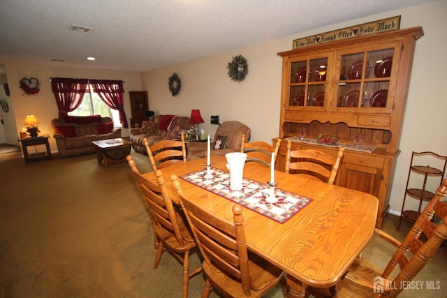816-C Deal Rd, Monroe, NJ 08831 - carpeted dining space with a textured ceiling