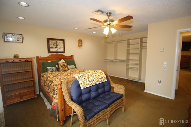 816-C Deal Rd, Monroe, NJ 08831 - carpeted bedroom featuring recessed lighting, ceiling fan, a closet, and baseboards