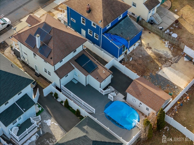 drone / aerial view featuring a residential view