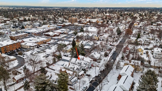 311 Magnolia St, Highland Park, NJ 08904 - snowy aerial view with a residential view