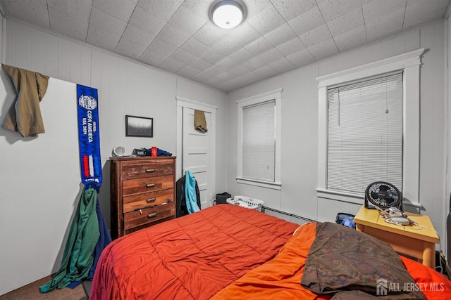 311 Magnolia St, Highland Park, NJ 08904 - bedroom with a baseboard radiator and carpet floors