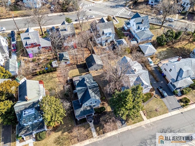 bird's eye view featuring a residential view