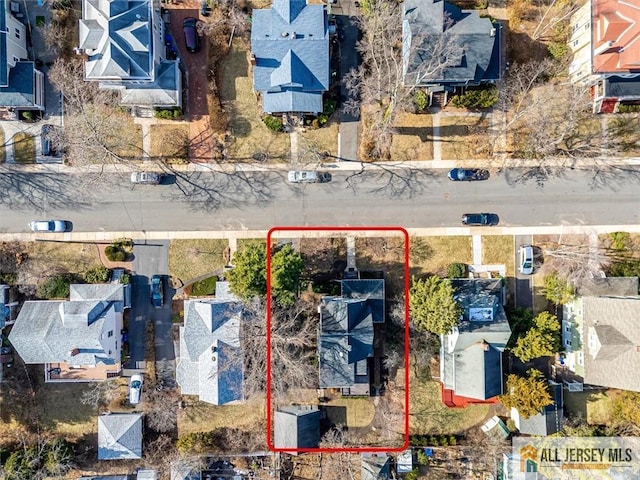 birds eye view of property featuring a residential view