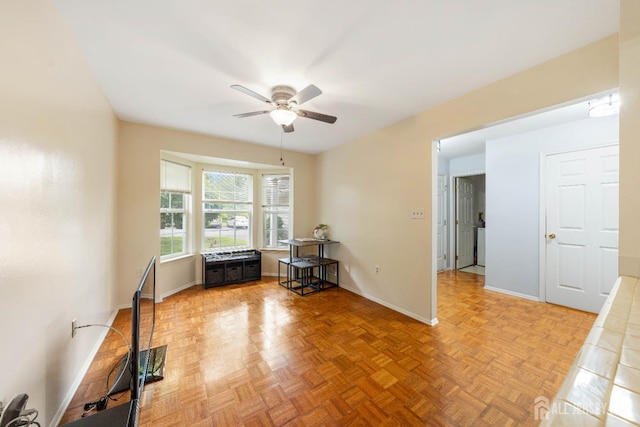 9 Lamberson Ct, Sayreville, NJ 08872 - empty room with ceiling fan and baseboards
