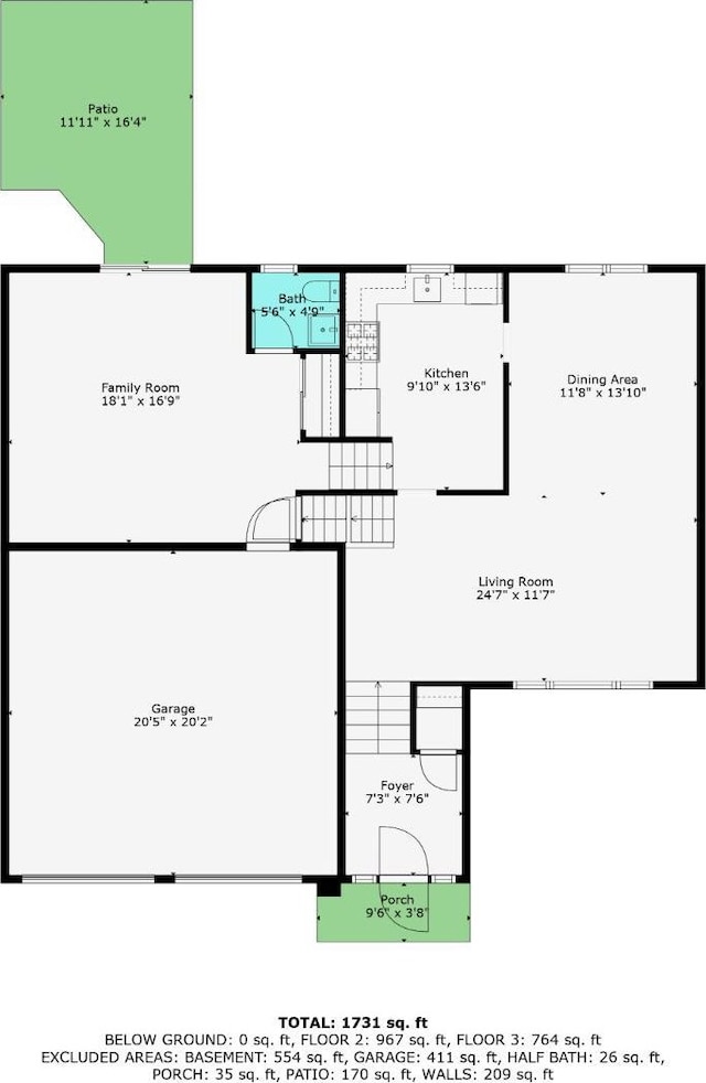 64 S Cliff Rd S, Colonia, NJ 07067 - view of floor plan / room layout