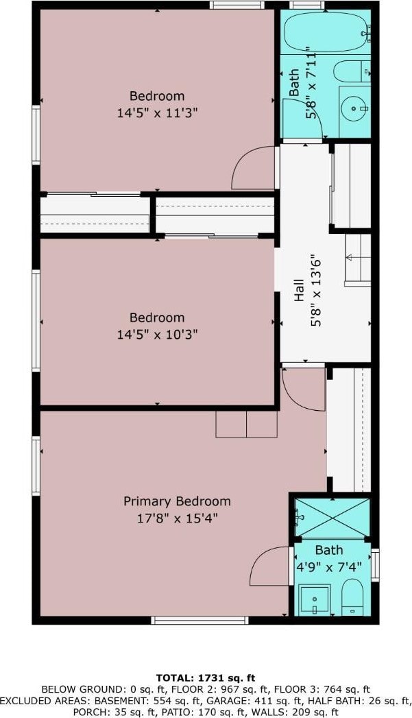 64 S Cliff Rd S, Colonia, NJ 07067 - view of room layout