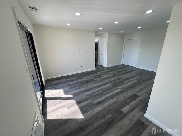 89 Golden Sq, Woodbridge Proper, NJ 07095 - spare room with recessed lighting and dark wood-type flooring