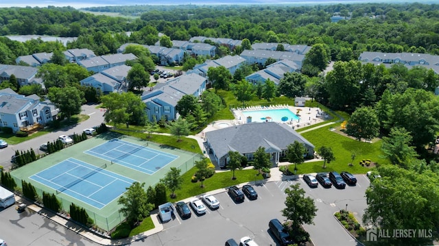 43 Capica Ct, South Amboy, NJ 08879 - drone / aerial view of a pool area