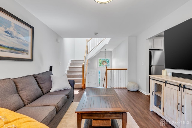 43 Capica Ct, South Amboy, NJ 08879 - living area with dark wood-type flooring