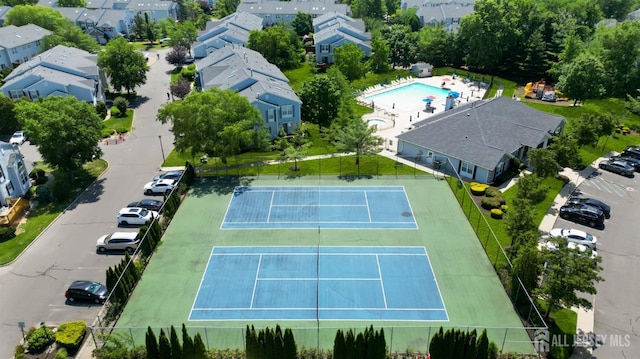 43 Capica Ct, South Amboy, NJ 08879 - drone / aerial view of a pool