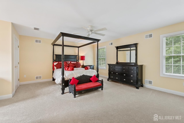 7 Pershing Ct, North Brunswick, NJ 08902 - carpeted bedroom with multiple windows and a ceiling fan