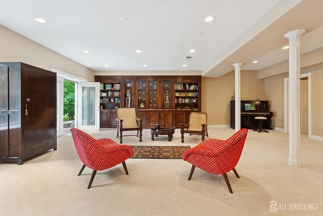 7 Pershing Ct, North Brunswick, NJ 08902 - living area with light colored carpet and recessed lighting