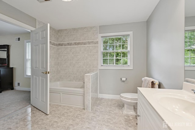 7 Pershing Ct, North Brunswick, NJ 08902 - bathroom with vanity and shower / washtub combination