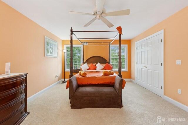 7 Pershing Ct, North Brunswick, NJ 08902 - bedroom with multiple windows, carpet, and a ceiling fan