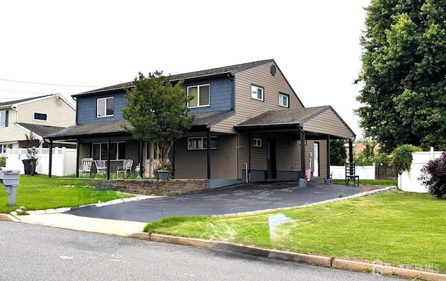 23 Orchard Dr, Old Bridge, NJ 08857 - view of front of home with asphalt driveway and a porch