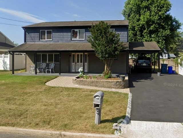 23 Orchard Dr, Old Bridge, NJ 08857 - view of front of home with a porch and a carport