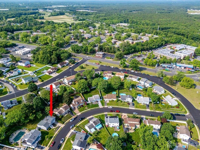 15 Crassas St, Old Bridge, NJ 08879 - aerial overview of property's location featuring a forest and nearby suburban area
