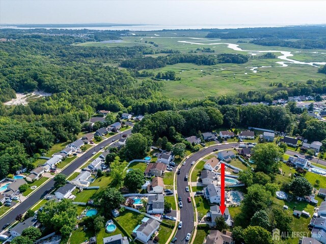 15 Crassas St, Old Bridge, NJ 08879 - aerial view of property and surrounding area with a heavily wooded area and nearby suburban area