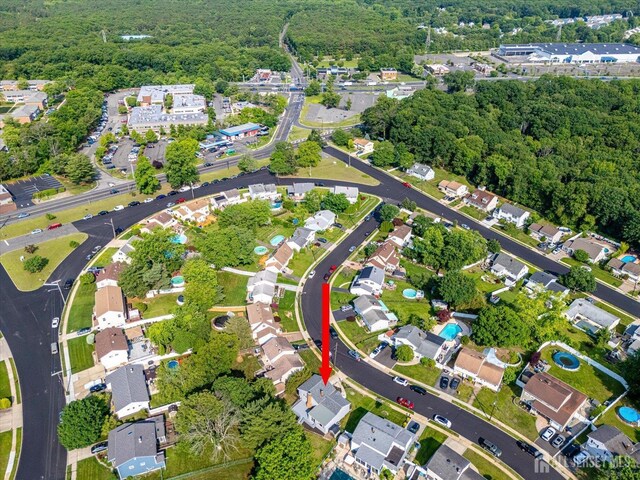 15 Crassas St, Old Bridge, NJ 08879 - aerial overview of property's location featuring nearby suburban area