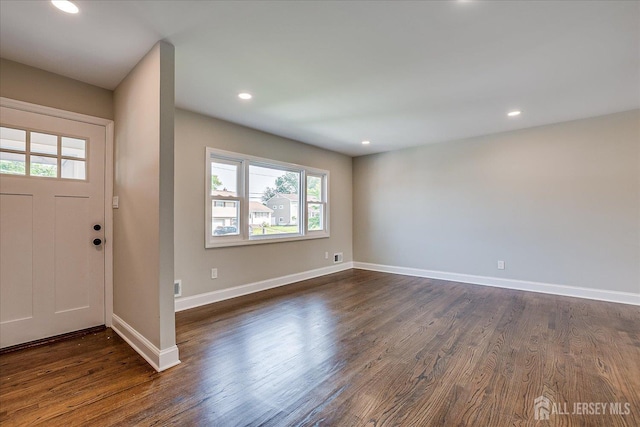 15 Crassas St, Old Bridge, NJ 08879 - entrance foyer with dark wood-type flooring and recessed lighting