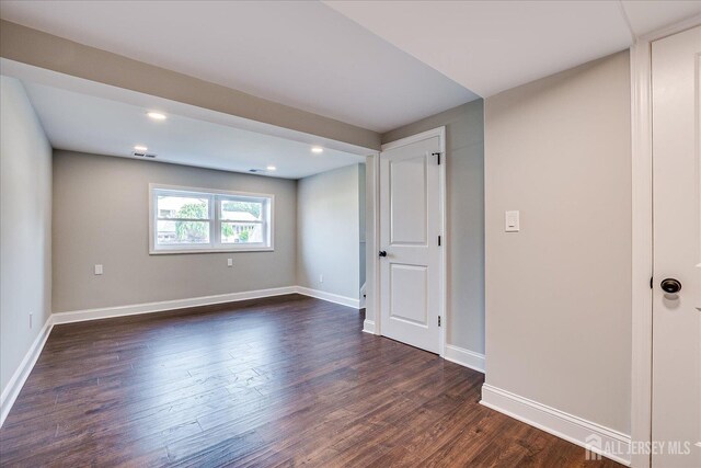15 Crassas St, Old Bridge, NJ 08879 - spare room with dark wood-style flooring and recessed lighting