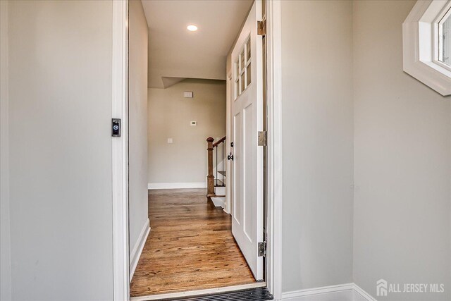 15 Crassas St, Old Bridge, NJ 08879 - hallway with wood finished floors and recessed lighting