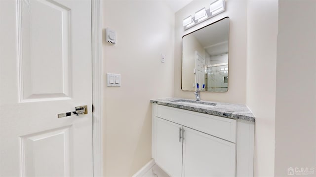 414-D Andover Dr, Monroe, NJ 08831 - bathroom with vanity and baseboards