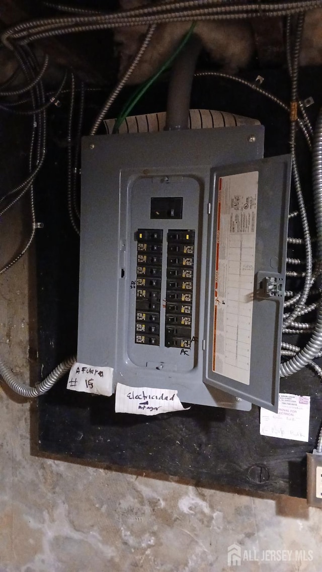 154 Townsend St, New Brunswick, NJ 08901 - utility room featuring electric panel