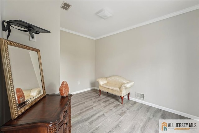 52 State Route 33rd St, Freehold Twp, NJ 07728 - living area with wood finished floors and ornamental molding
