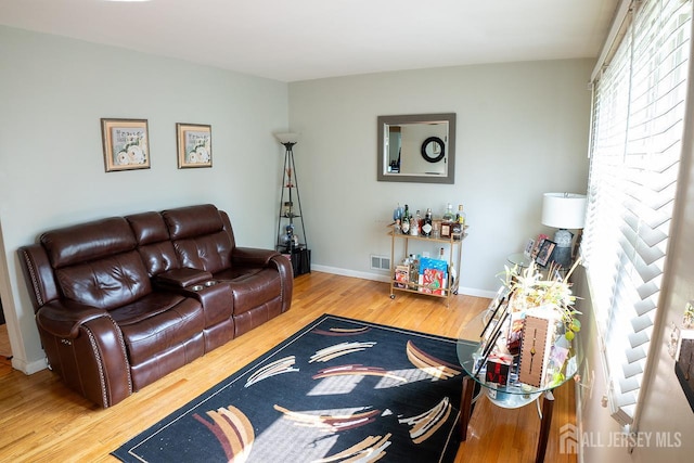 1457 George St Unit 61, Plainfield, NJ 07062 - living room with wood finished floors and baseboards
