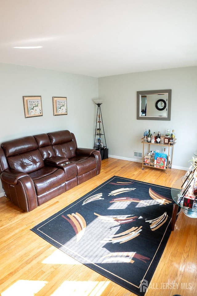 1457 George St Unit 61, Plainfield, NJ 07062 - living room featuring wood finished floors and baseboards