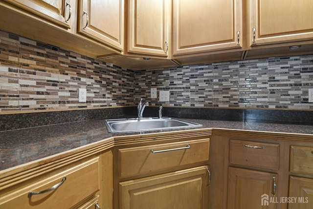385 Shoreland Cir, Old Bridge, NJ 08879 - kitchen with a sink and tasteful backsplash