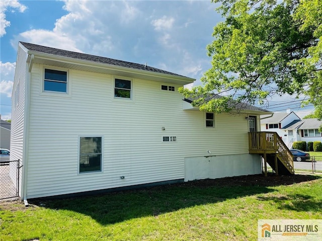view of back of property