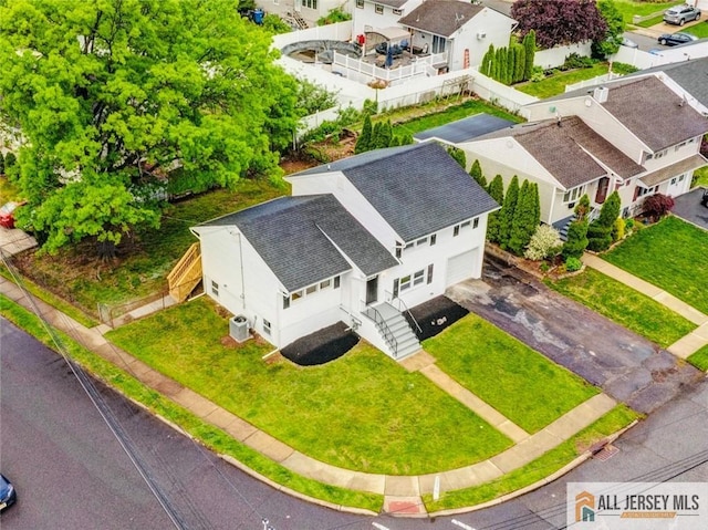 aerial view of residential area