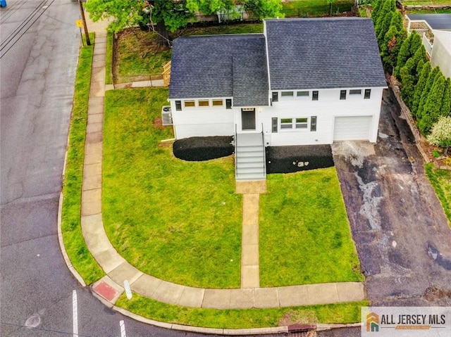 view from above of property