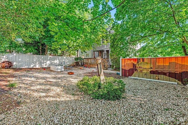 55 Suydam St, New Brunswick, NJ 08901 - view of yard with a wooden deck