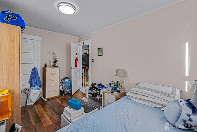 55 Suydam St, New Brunswick, NJ 08901 - bedroom featuring wood finished floors and crown molding