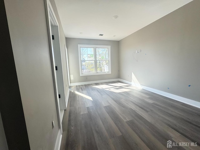 363 Ferris St, South Amboy, NJ 08879 - interior space with visible vents, baseboards, and dark wood-style floors