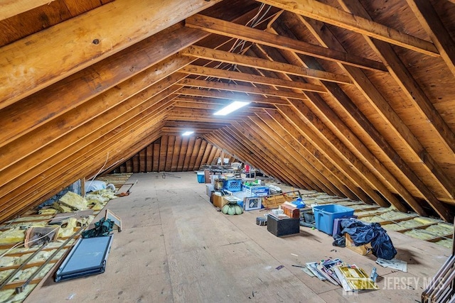 view of attic