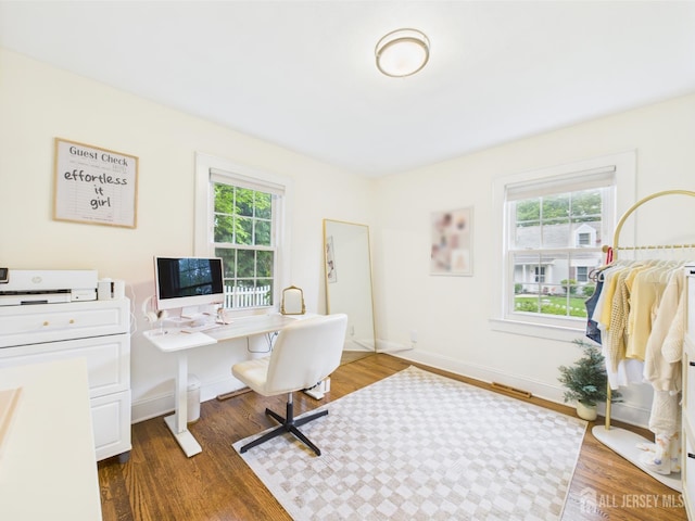 218 Washington Ave, Matawan, NJ 07747 - office featuring healthy amount of natural light and dark wood-style floors