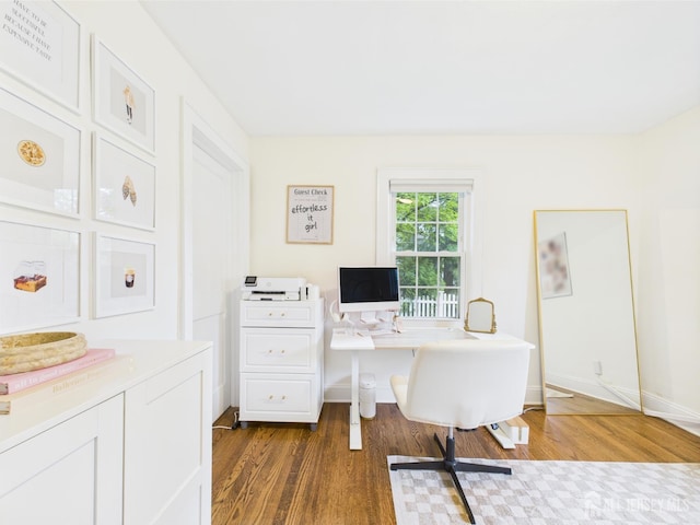 218 Washington Ave, Matawan, NJ 07747 - office with dark wood-style floors